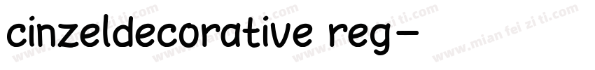 cinzeldecorative reg字体转换